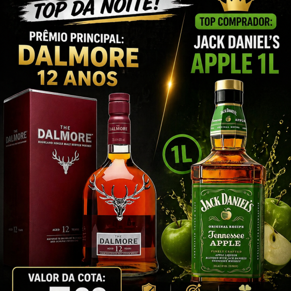 SORTEIO TOP DA NOITE - DALMORE 12 ANOS